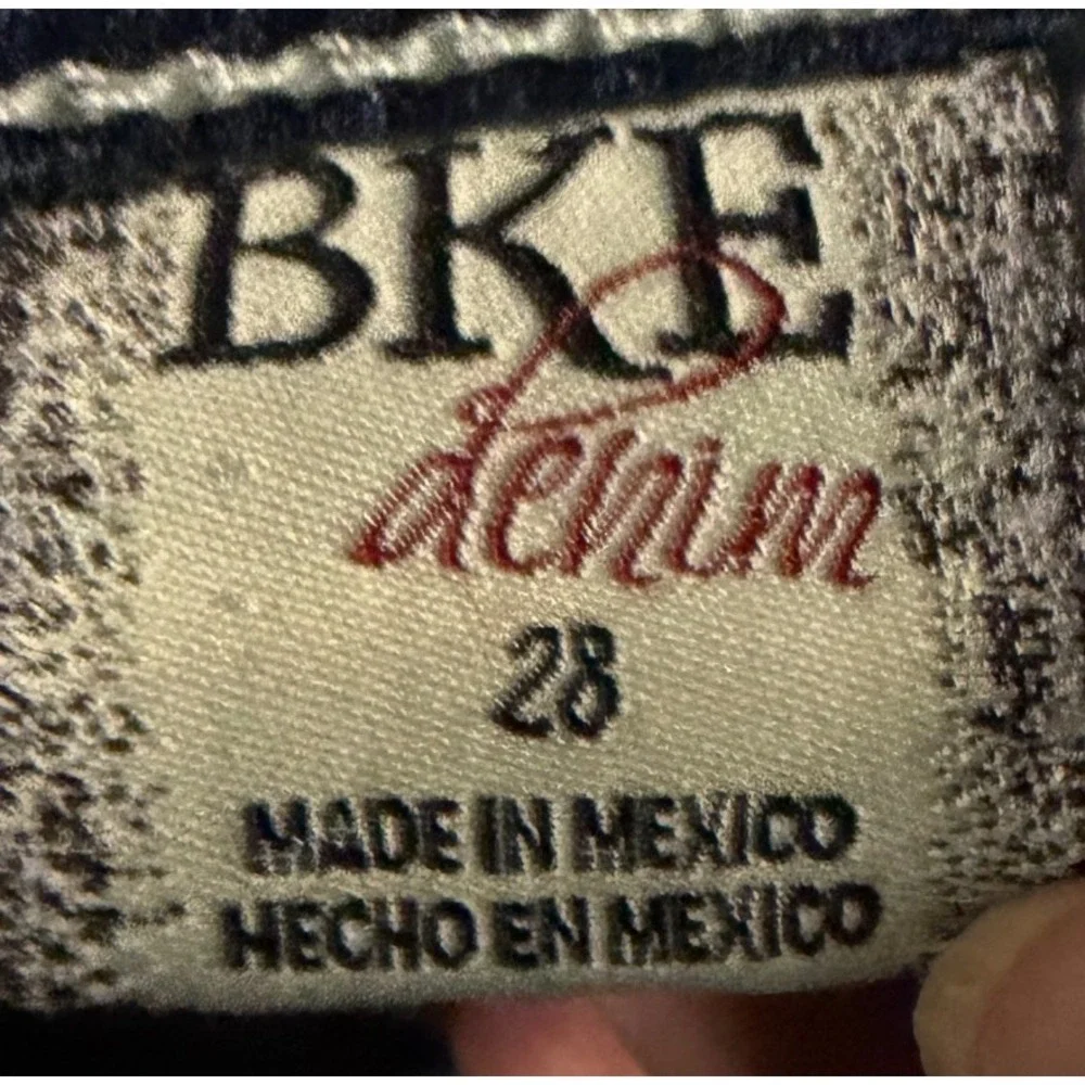 BKE Culture Pettera Jeans Womens 28 Blue Contrast Stitch BKC1009 Y2K
